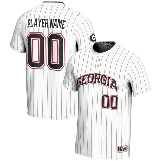 Unisex GameDay Greats  White Georgia Bulldogs  NIL Pick-A-Player Lightweight Softball Jersey