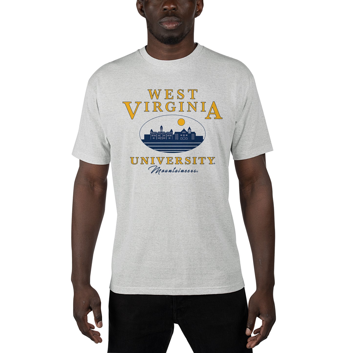 Men's Uscape Apparel  Gray West Virginia Mountaineers Sustainable Renew T-Shirt