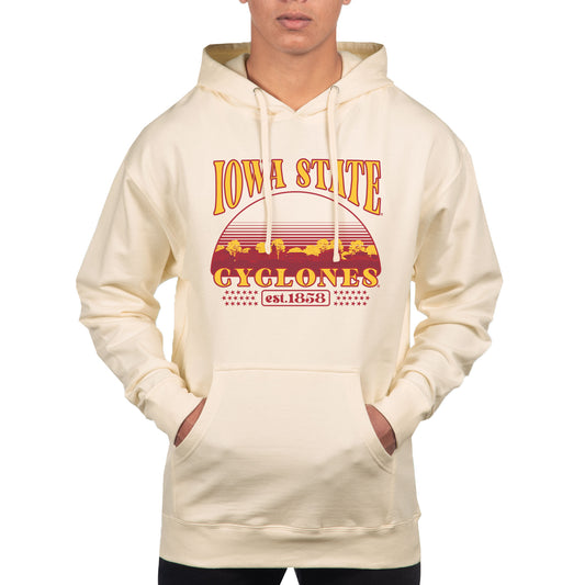 Men's Uscape Apparel  Oatmeal Iowa State Cyclones Pullover Hoodie