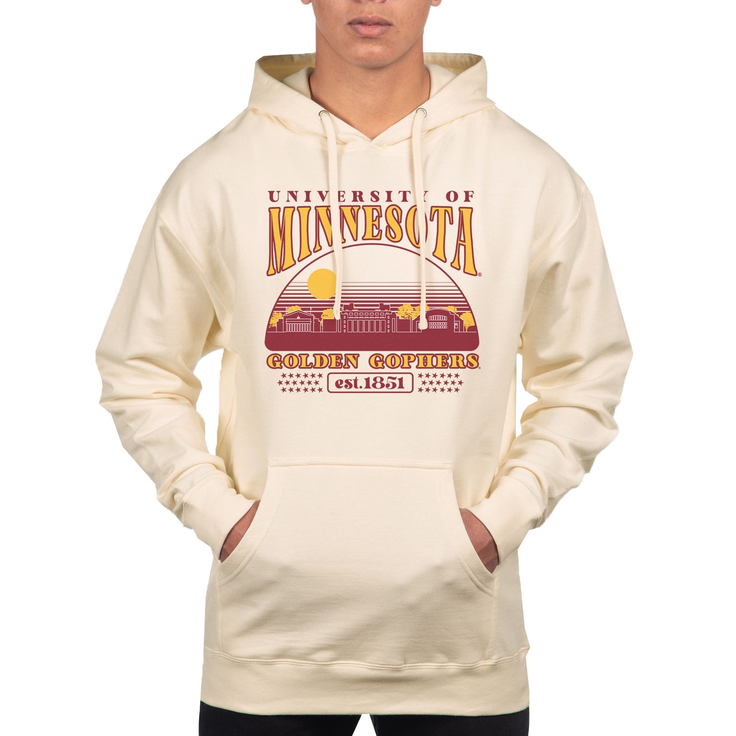 Men's Uscape Apparel  Oatmeal Minnesota Golden Gophers Pullover Hoodie