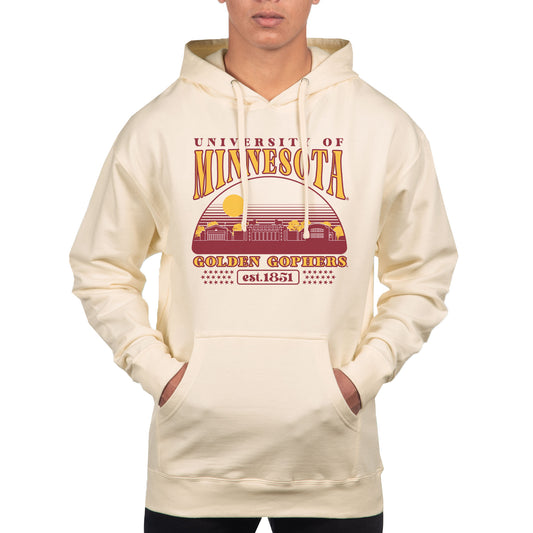 Men's Uscape Apparel  Oatmeal Minnesota Golden Gophers Pullover Hoodie