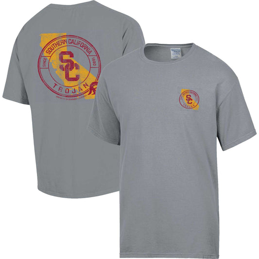 Men's Comfort Wash  Graphite USC Trojans STATEment T-Shirt