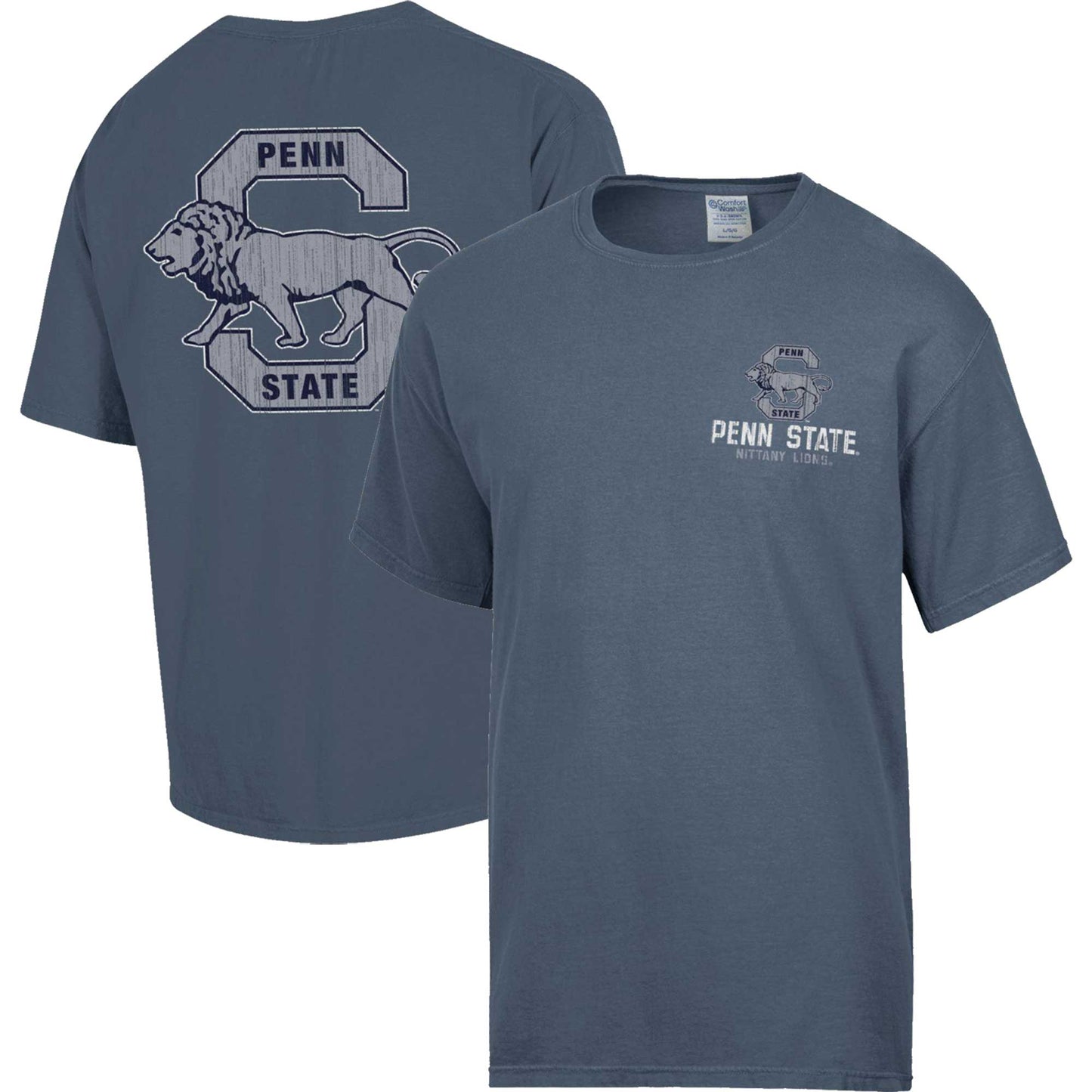Men's Comfort Wash Steel Penn State Nittany Lions Vintage Logo T-Shirt