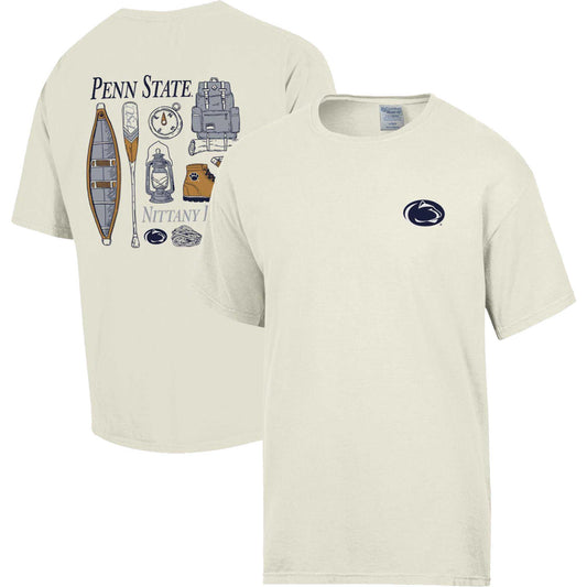 Men's Comfort Wash Cream Penn State Nittany Lions Camping Trip T-Shirt