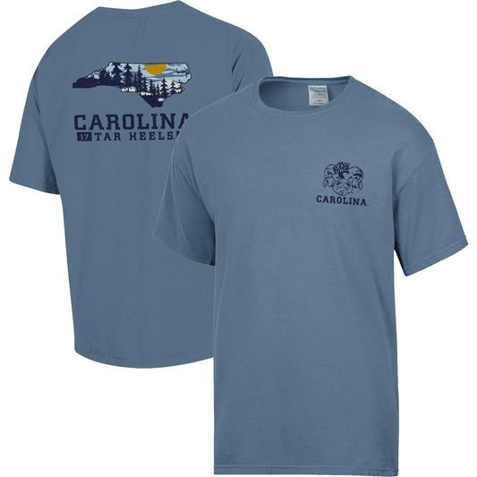 Men's Comfort Wash Steel North Carolina Tar Heels Landscape T-Shirt