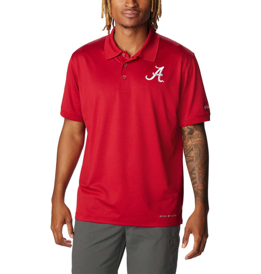 Men's Columbia Crimson Alabama Crimson Tide PFG Tamiami Omni-Shade Polo