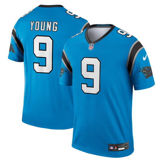 Men's Nike Bryce Young Blue Carolina Panthers  Legend Jersey