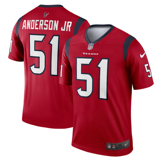 Men's Nike Will Anderson Jr. Red Houston Texans  Legend Jersey