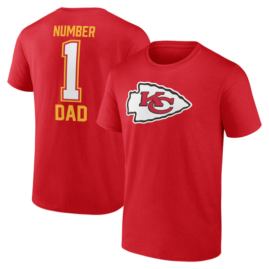 Men's Fanatics Red Kansas City Chiefs Father's Day T-Shirt