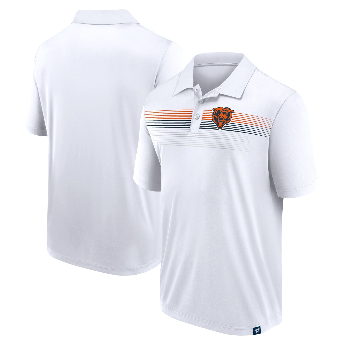 Men's Fanatics White Chicago Bears Victory For Us Interlock Polo