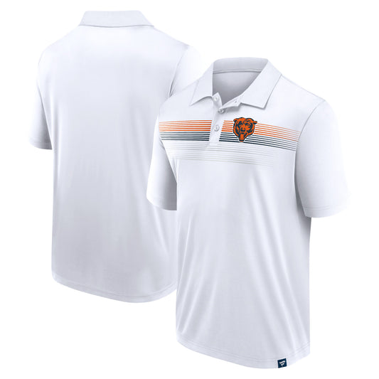 Men's Fanatics White Chicago Bears Victory For Us Interlock Polo