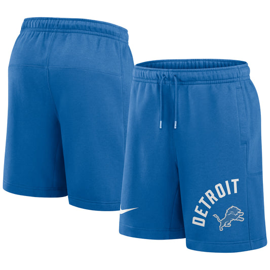 Men's Nike Blue Detroit Lions Arched Kicker Shorts