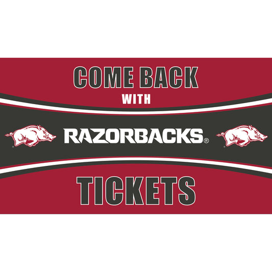 Arkansas Razorbacks 28" x 16" Come Back With Tickets Door Mat