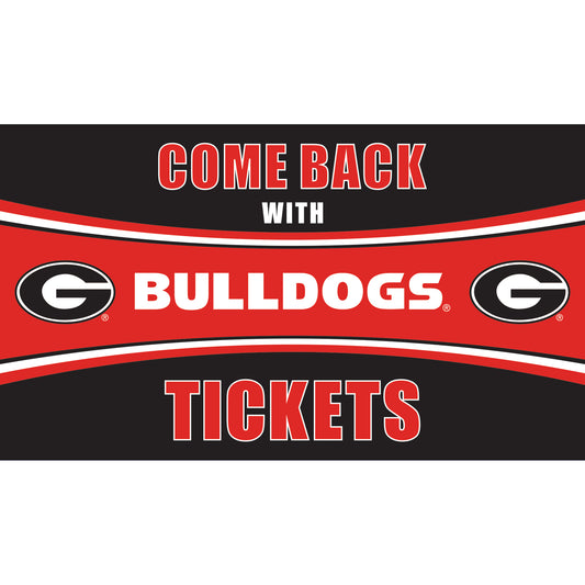 Georgia Bulldogs 28" x 16" Come Back With Tickets Door Mat