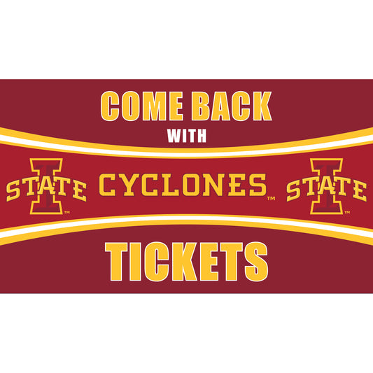 Iowa State Cyclones 28" x 16" Come Back With Tickets Door Mat