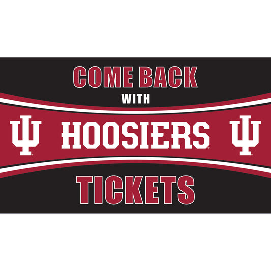 Indiana Hoosiers 28" x 16" Come Back With Tickets Door Mat