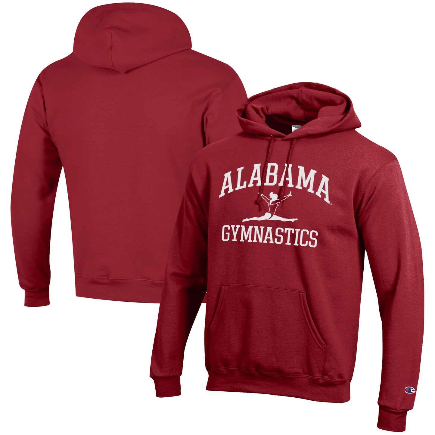 Men's Champion  Crimson Alabama Crimson Tide Gymnastics Icon Powerblend Pullover Hoodie
