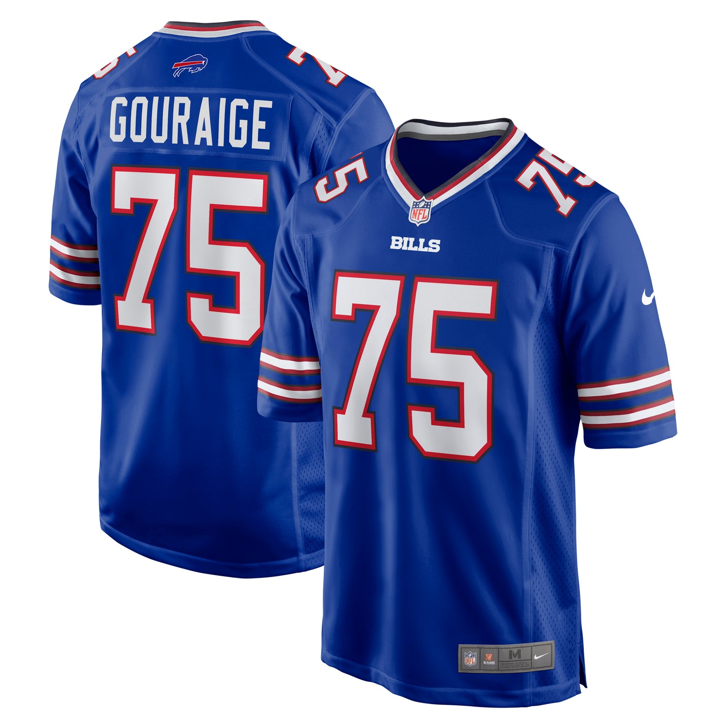 Men's Nike Richard Gouraige Royal Buffalo Bills Team Game Jersey