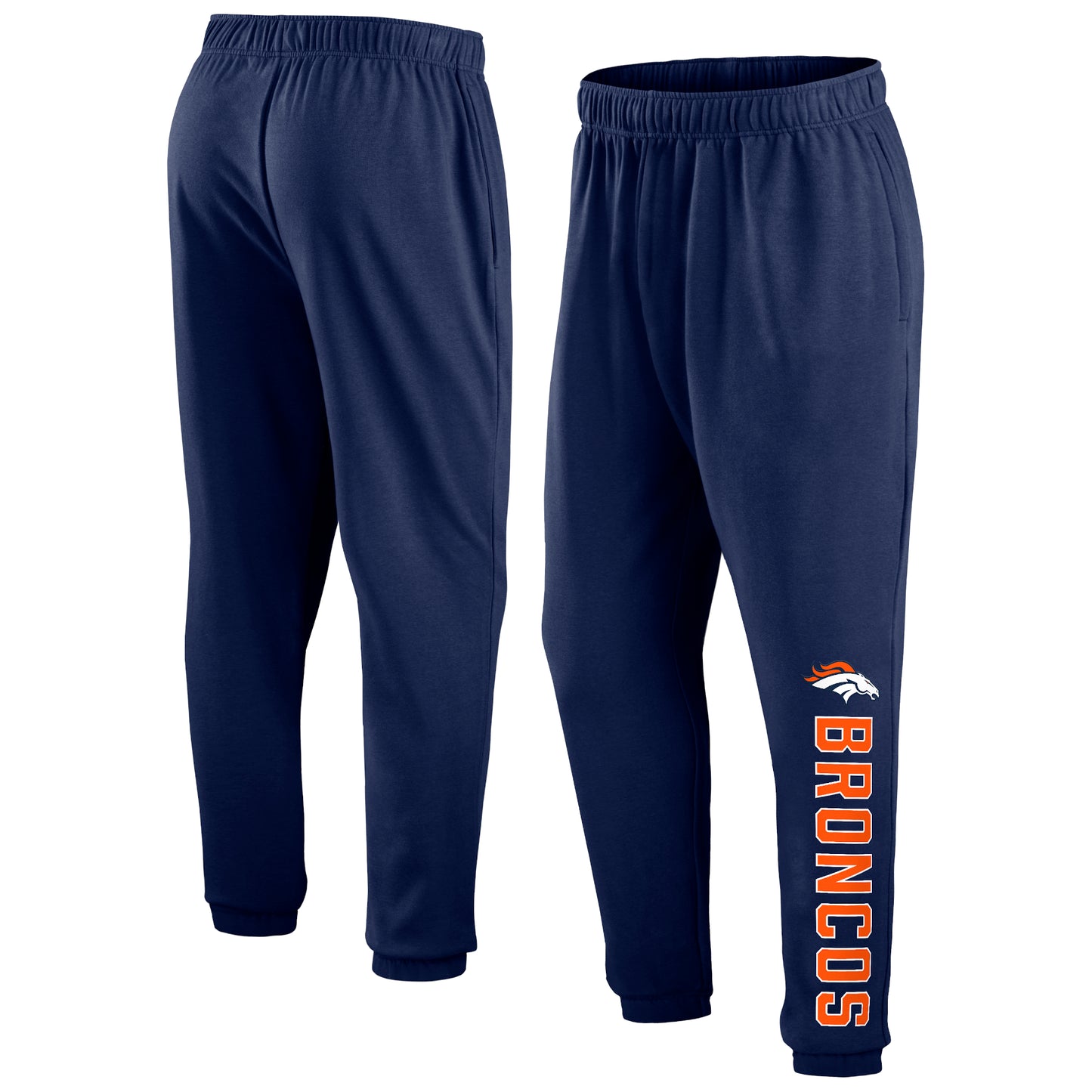 Men's Fanatics Navy Denver Broncos Big & Tall Chop Block Lounge Pants