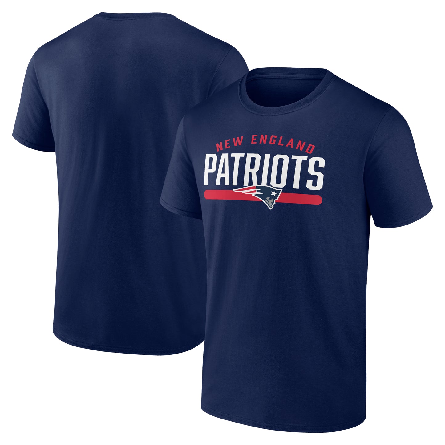 Men's Fanatics Navy New England Patriots Big & Tall Arc and Pill T-Shirt