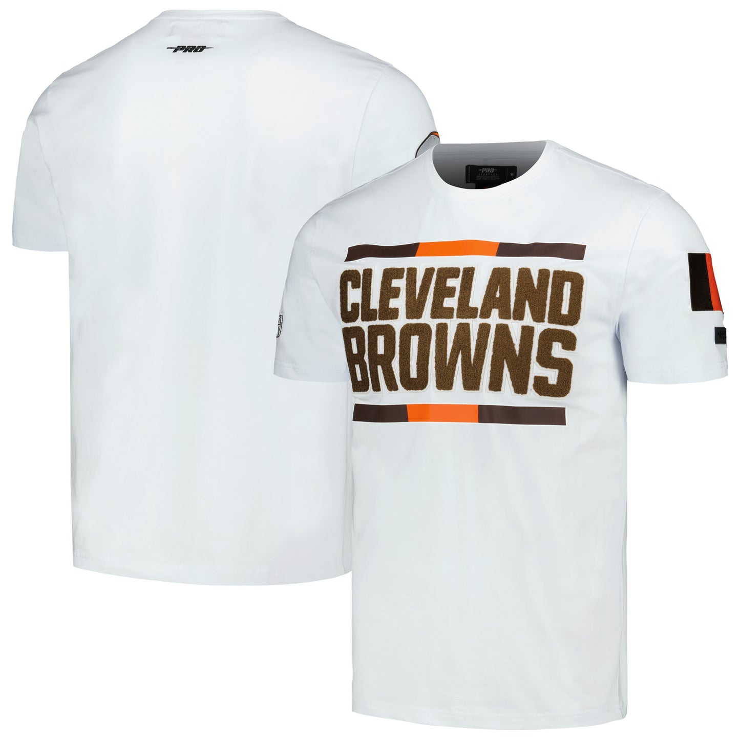 Men's Pro Standard White Cleveland Browns New Legacy Helmet T-Shirt