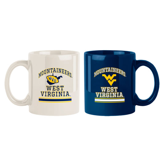 West Virginia Mountaineers 2-Pack 15oz. Color Mug Set