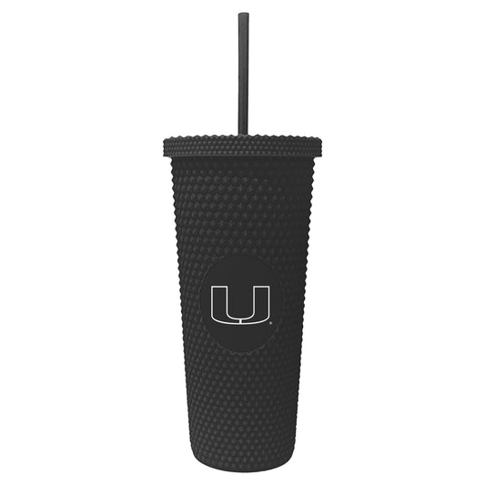 Miami Hurricanes 24oz. Logo Studded Tumbler