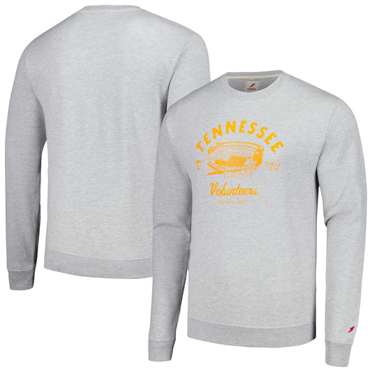 Men's League Collegiate Wear Heather Gray Tennessee Volunteers Stadium Essential Pullover Sweatshirt