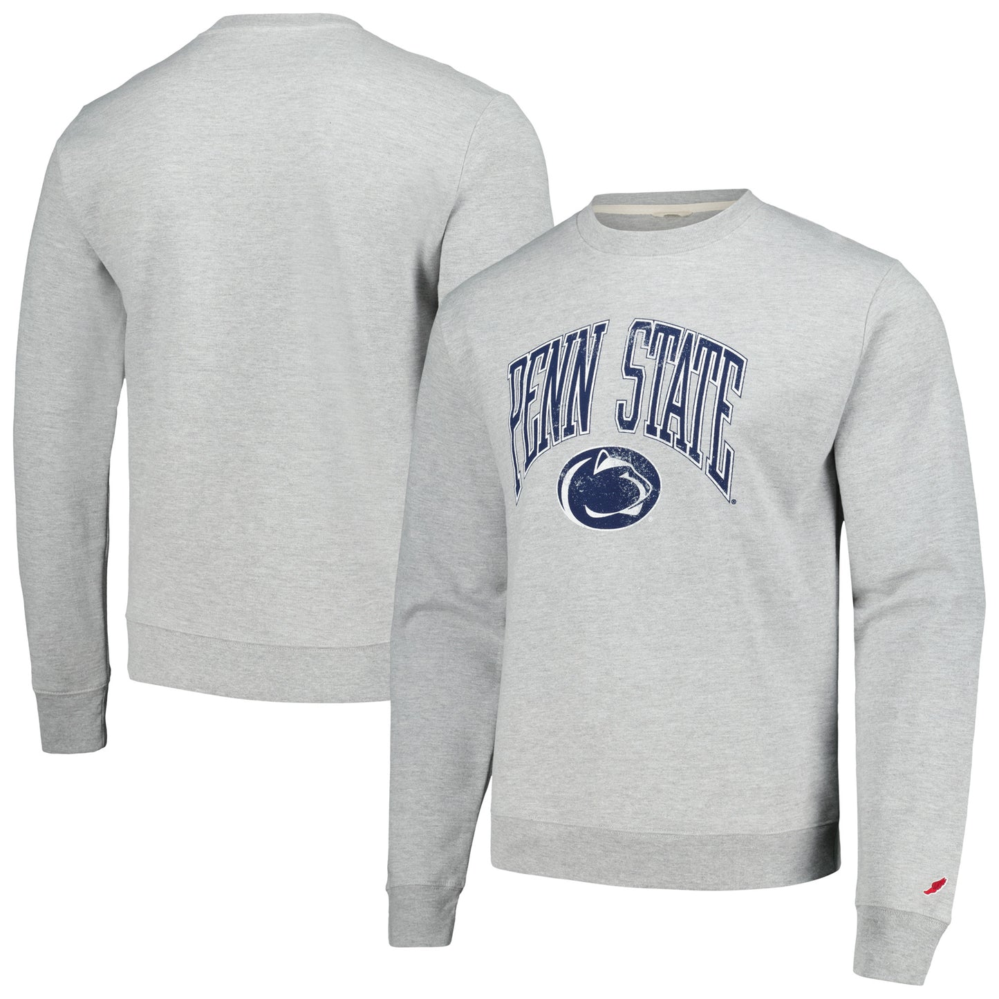 Men's League Collegiate Wear Heather Gray Penn State Nittany Lions Tall Arch Essential Pullover Sweatshirt