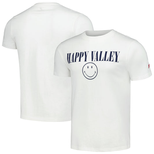 Men's League Collegiate Wear White Penn State Nittany Lions Smiley All American T-Shirt
