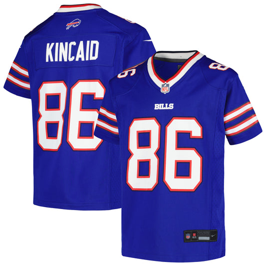 Youth Nike Dalton Kincaid Royal Buffalo Bills Game Jersey