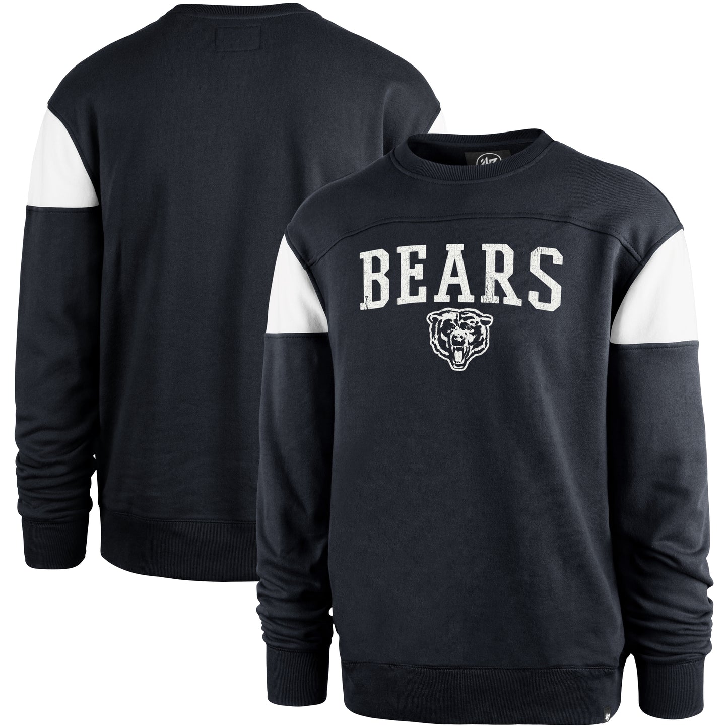 Men's '47 Navy Chicago Bears Groundbreaker Onset Pullover Sweatshirt