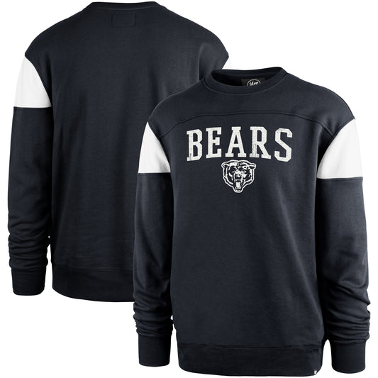 Men's '47 Navy Chicago Bears Groundbreaker Onset Pullover Sweatshirt