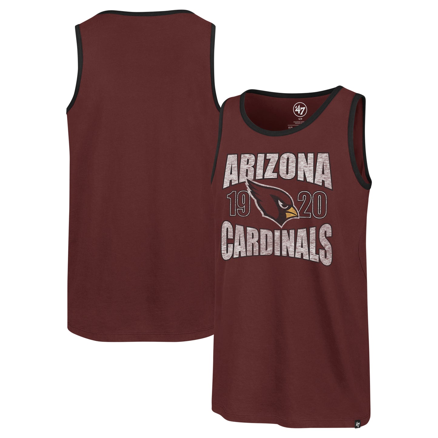 Men's '47 Cardinal Arizona Cardinals Upload Franklin Tank Top