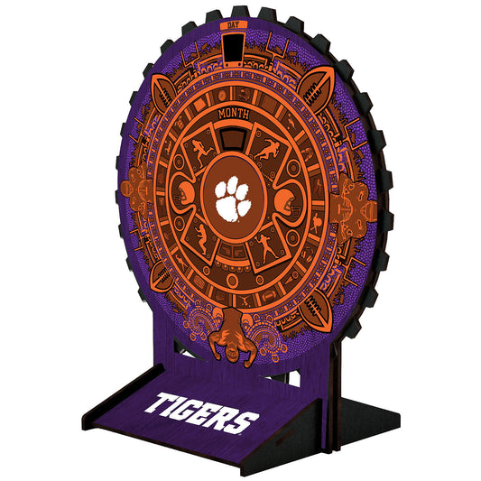 Clemson Tigers Aztec Circle Desk Calendar