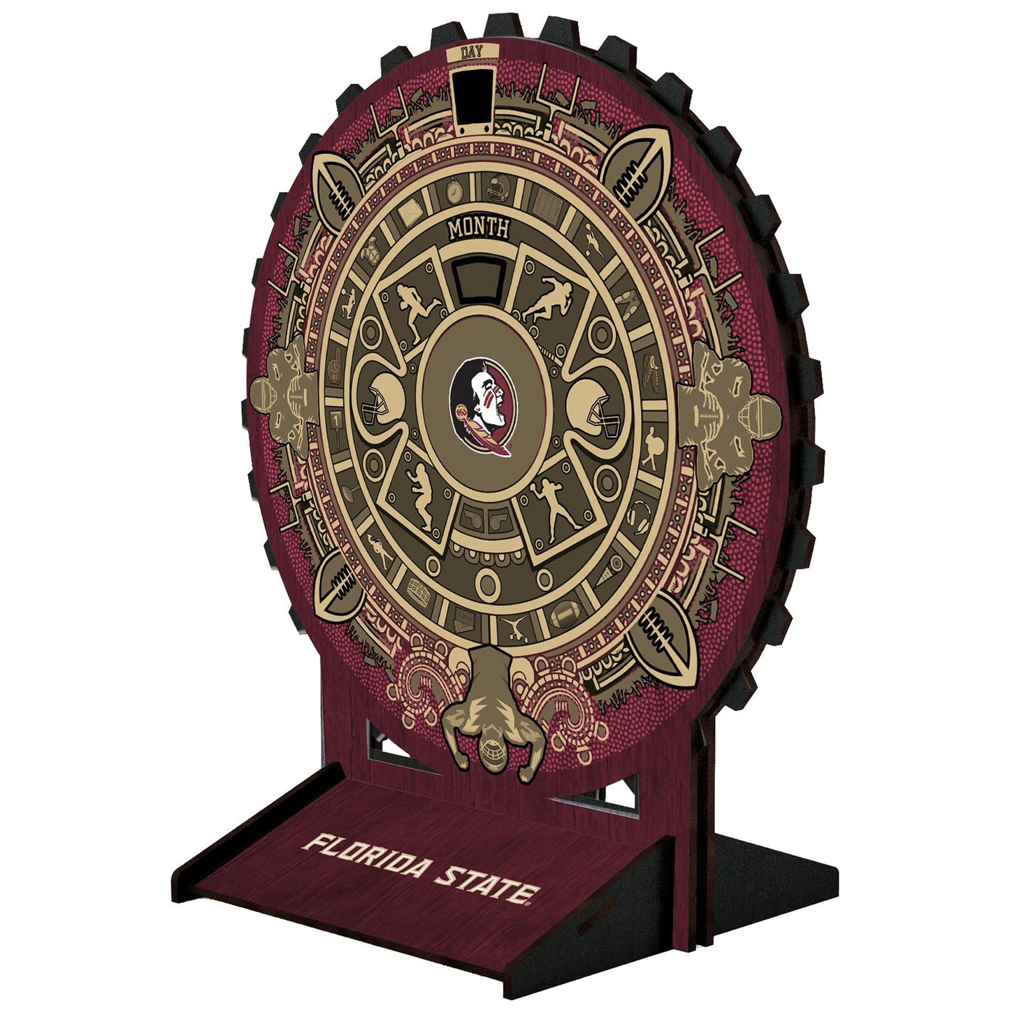 Florida State Seminoles Aztec Circle Desk Calendar