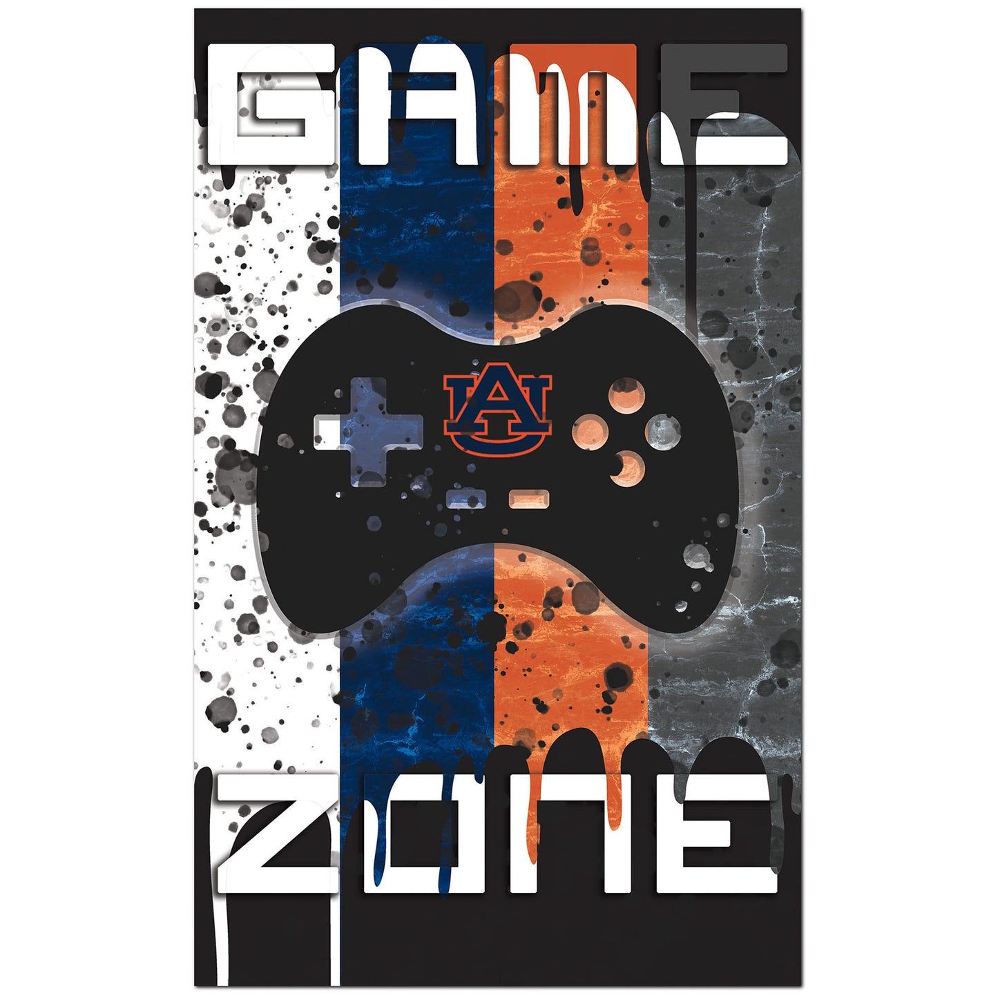 Auburn Tigers 11" x 19" Grunge Wall Art