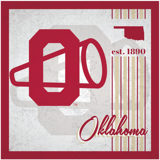 Oklahoma Sooners 10" x 10" Greatest Hits Team Sign