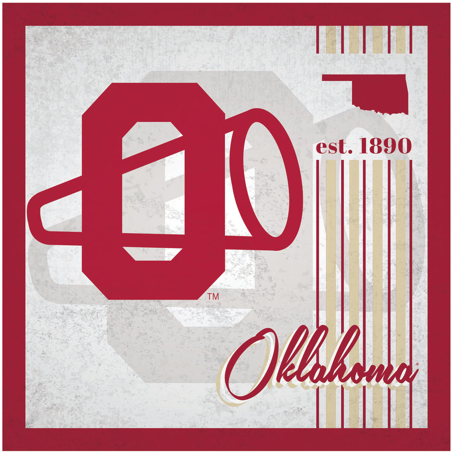 Oklahoma Sooners 10" x 10" Greatest Hits Team Sign