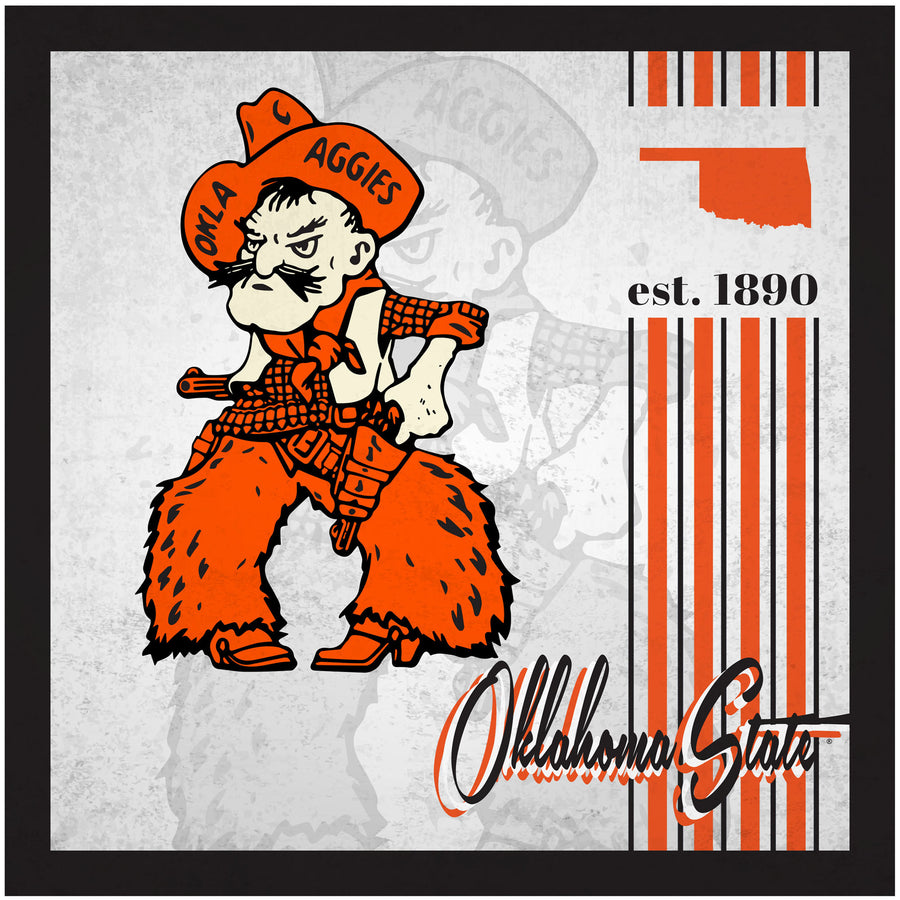 Oklahoma State Cowboys 10" x 10" Greatest Hits Team Sign