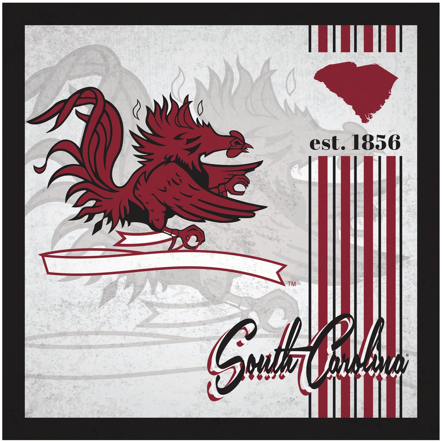 South Carolina Gamecocks 10" x 10" Greatest Hits Team Sign