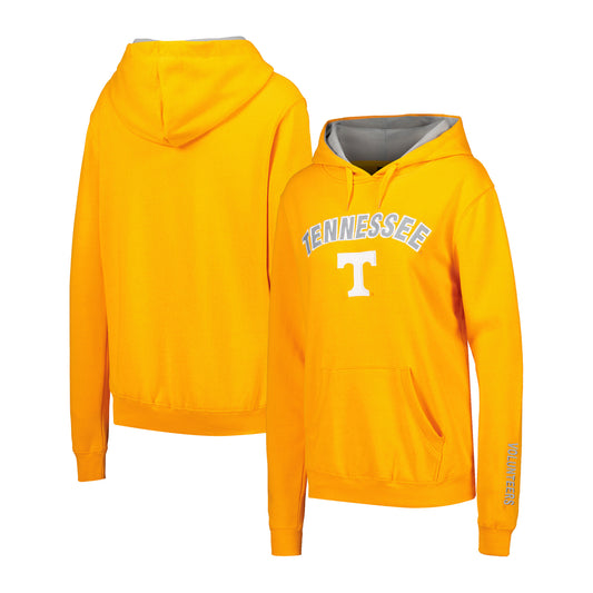 Women's Colosseum Tennessee Orange Tennessee Volunteers Arch & Logo Pullover Hoodie