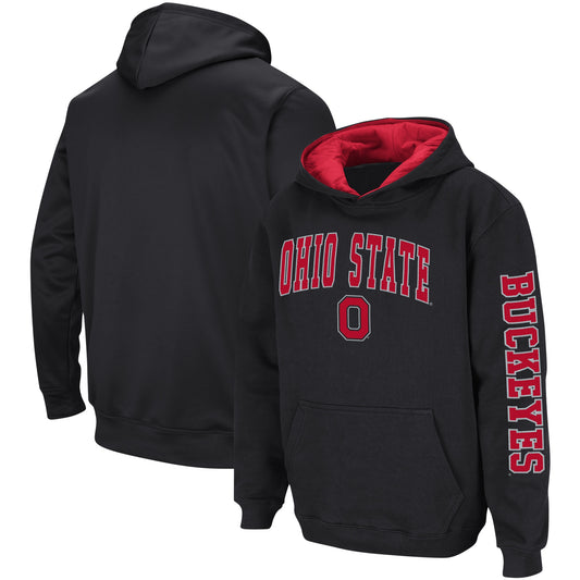 Youth Colosseum  Black Ohio State Buckeyes 2-Hit Pullover Hoodie