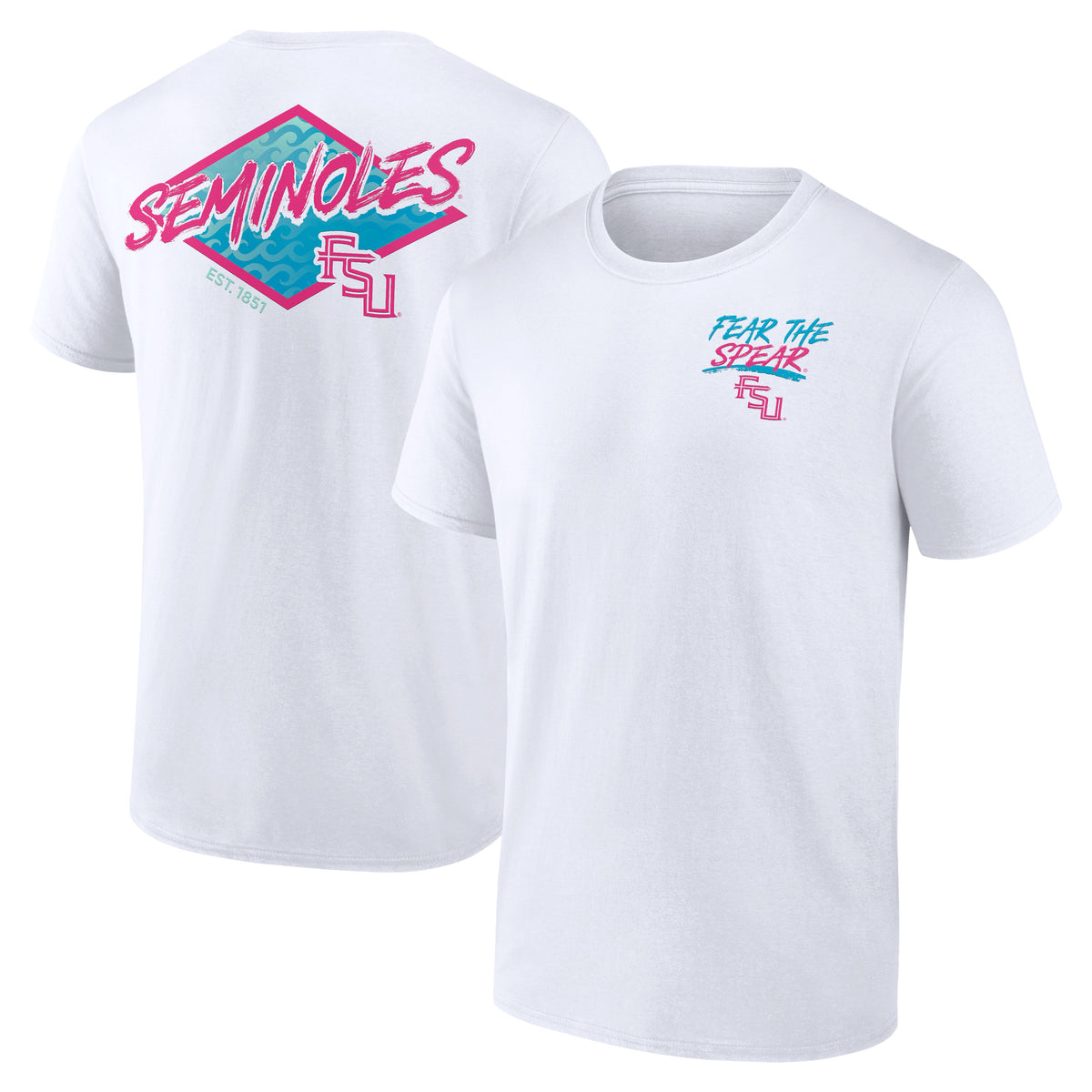 Men's Fanatics White Florida State Seminoles Spring 2024 Spring Break T-Shirt