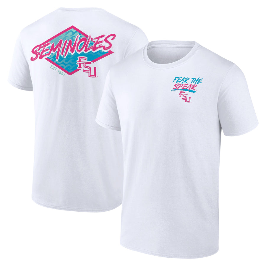 Men's Fanatics White Florida State Seminoles Spring 2024 Spring Break T-Shirt