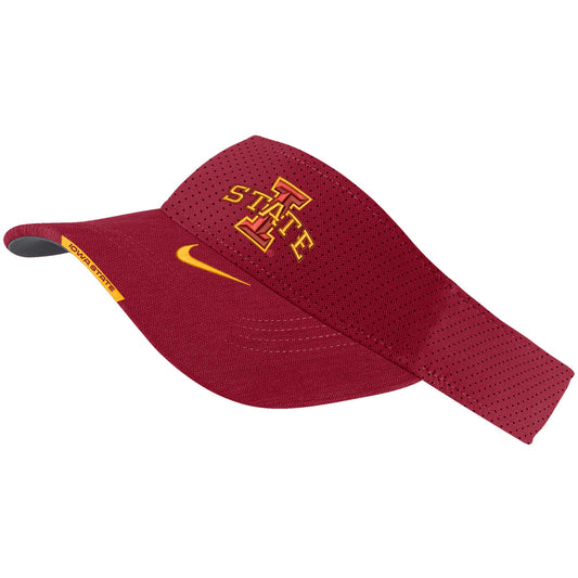 Men's Nike  Cardinal Iowa State Cyclones 2023 Sideline Performance Adjustable Visor