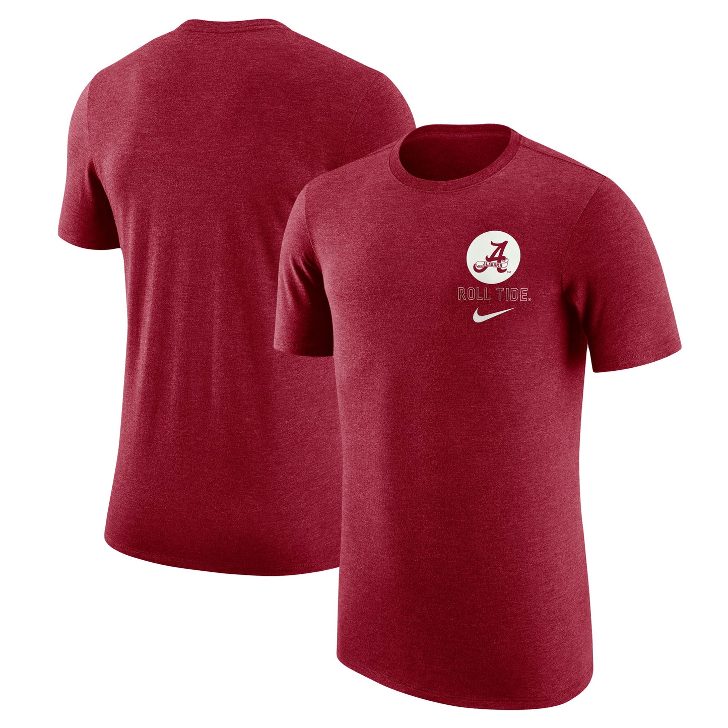 Men's Nike Crimson Alabama Crimson Tide Retro Tri-Blend T-Shirt