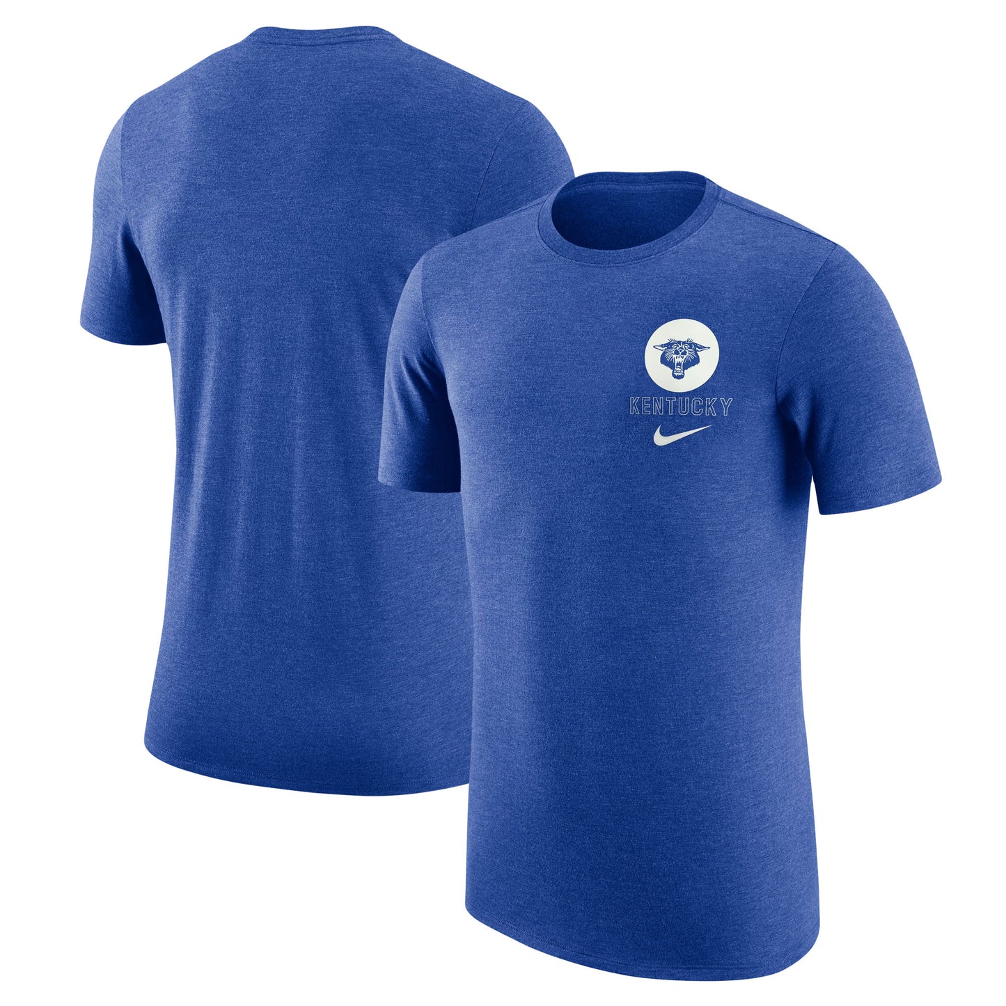 Men's Nike Royal Kentucky Wildcats Retro Tri-Blend T-Shirt