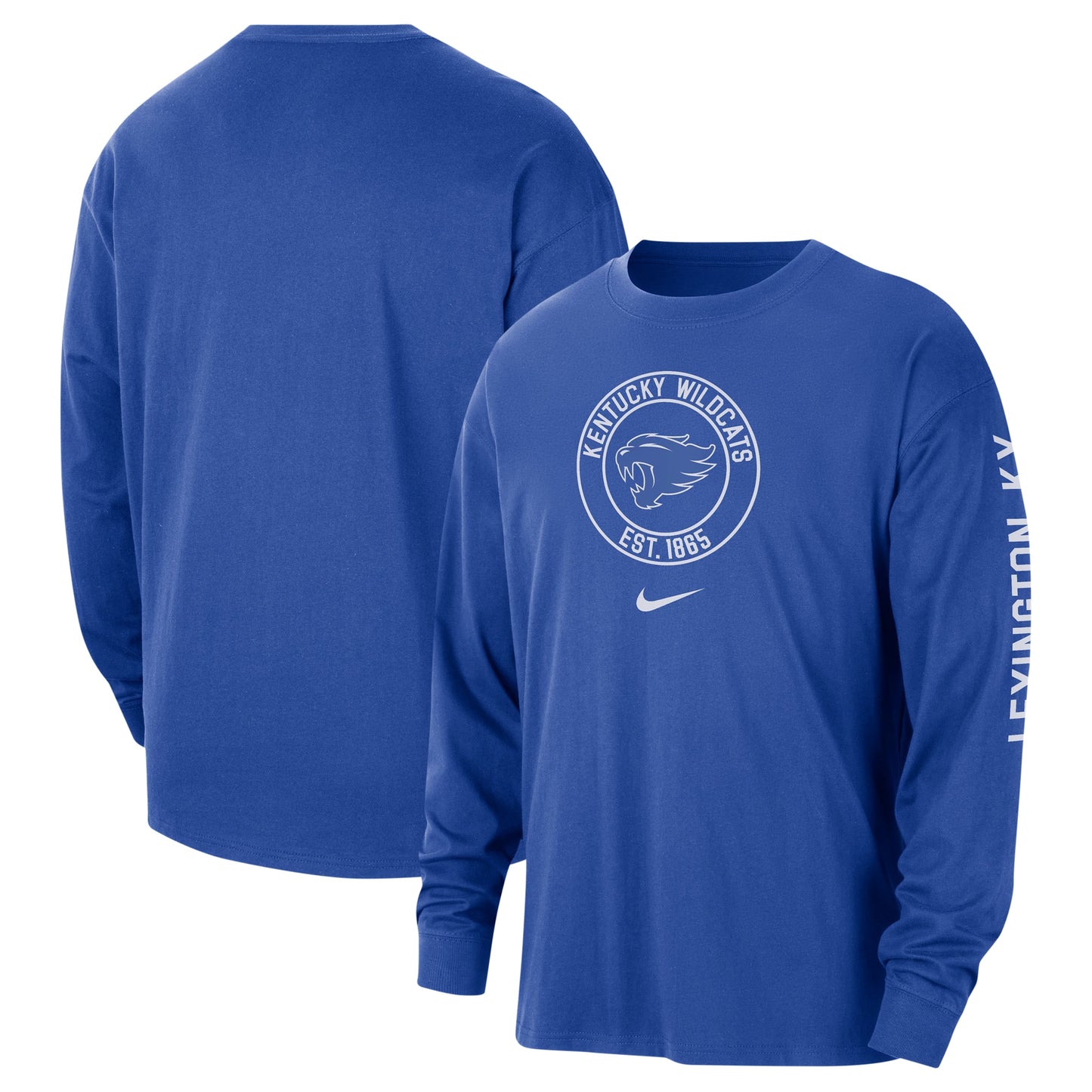 Men's Nike Royal Kentucky Wildcats Heritage Max90 Long Sleeve T-Shirt