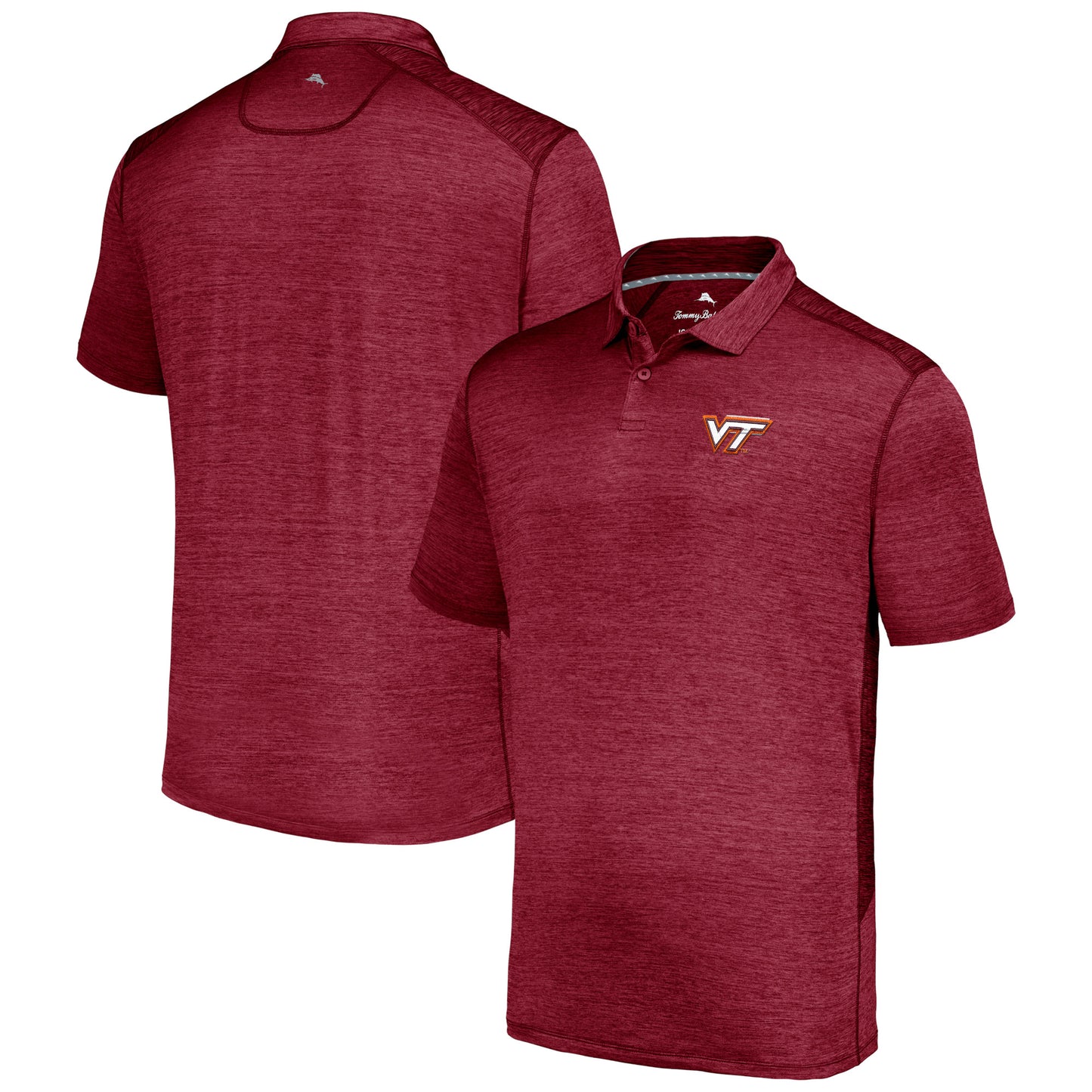 Men's Tommy Bahama Maroon Virginia Tech Hokies Delray IslandZone Polo